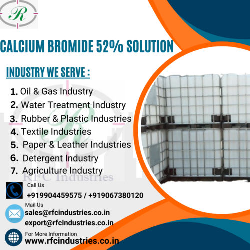 Calcium Bromide 52% Solution Cas No: 7789-41-5