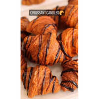 Croissant Soy Candles - Soy Wax | Handmade Artisan Design For Cozy Ambiance, Eco-friendly And Aromatic Home Fragrance Experience