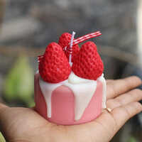 Strawberry Cake Candle