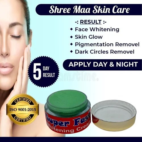 Super fast whitening cream