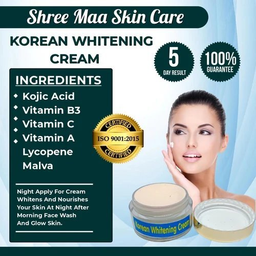 Korean whitening cream