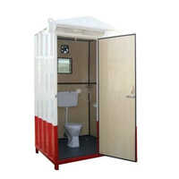 White-Red Portable Mobile Toilet
