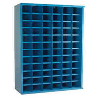 Blue Mild Steel Pigeon Hole Rack