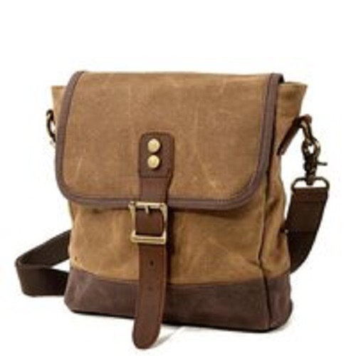 Canvas Leather Cross body Bag