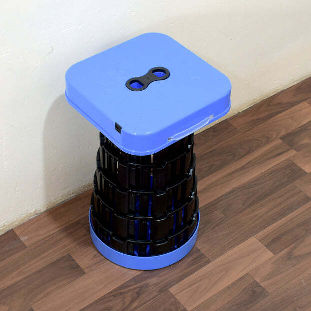PORTABLE TELESCOPIC FOLDING STOOL RETRACTABLE FOLDING STOOLS PORTABLE LIGHTWEIGHT FOR INDOOR AND OUTDOOR TRAVEL (0120)