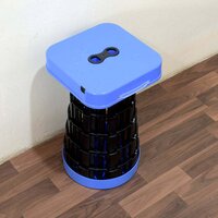 PORTABLE TELESCOPIC FOLDING STOOL RETRACTABLE FOLDING STOOLS PORTABLE LIGHTWEIGHT FOR INDOOR AND OUTDOOR TRAVEL (0120)