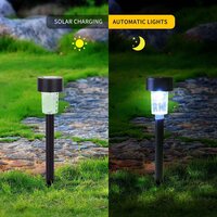 SOLAR PANEL LED SPIKE SPOT LIGHT LANDSCAPE GARDEN YARD PATH LAWN OUTDORS SOLAR LAMPS WATERPROOF OUTDOOR DECORATIVE LANDSCAPE LIGHTS FOR GARDEN PATIO YARD WALKWAY (9140a)