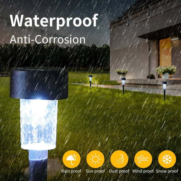 SOLAR PANEL LED SPIKE SPOT LIGHT LANDSCAPE GARDEN YARD PATH LAWN OUTDORS SOLAR LAMPS WATERPROOF OUTDOOR DECORATIVE LANDSCAPE LIGHTS FOR GARDEN PATIO YARD WALKWAY (9140a)