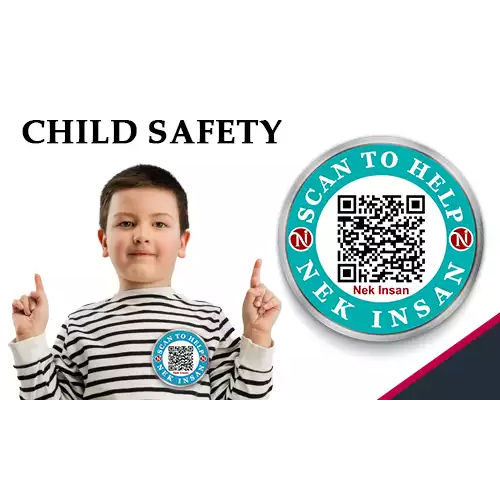 QR Sticker For Child safety
