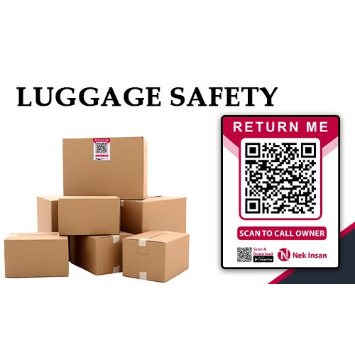 QR Sticker For Luggage safety