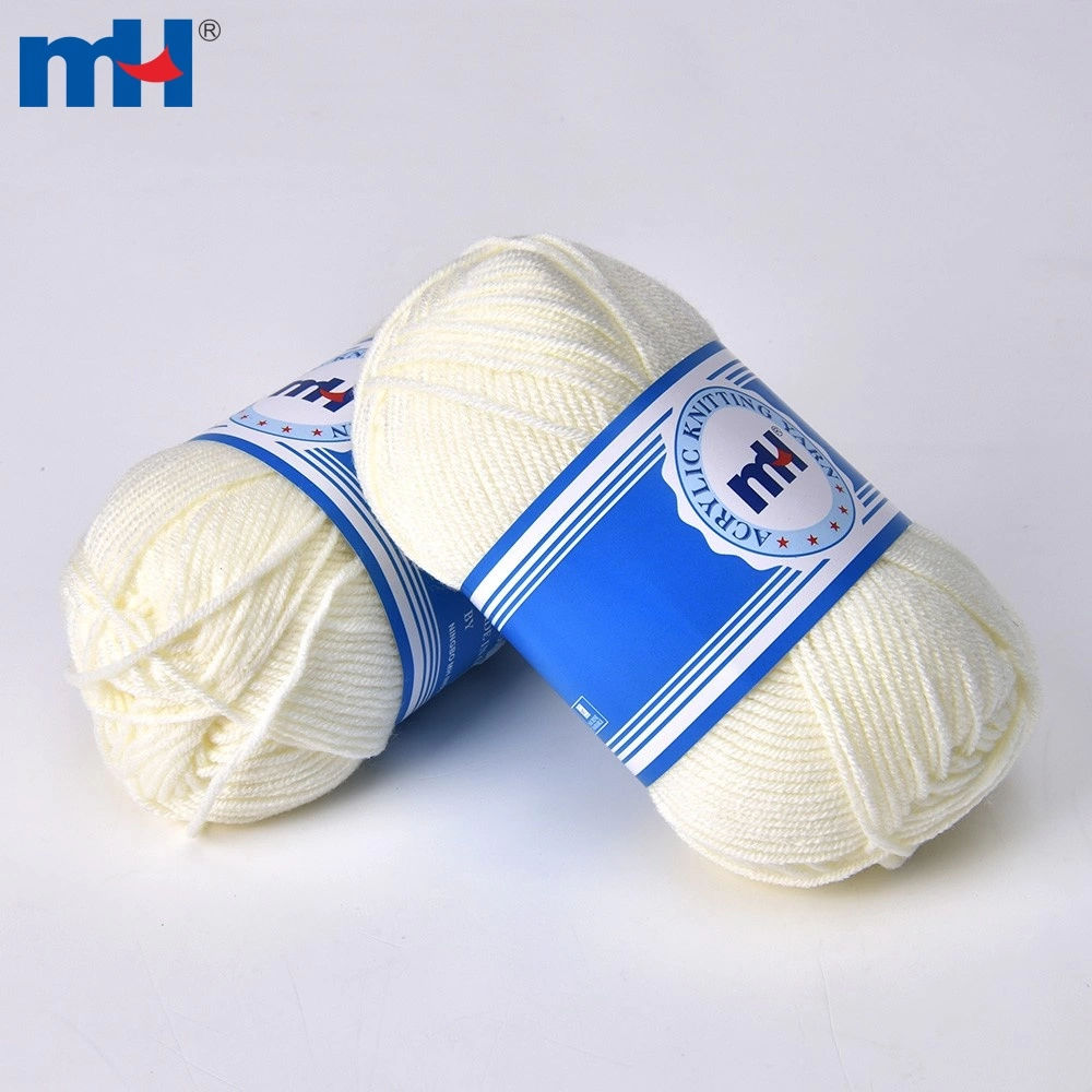 Knitting Yarn 100% Acrylic 4Ply Milk Cotton Hand Knitting Yarn Wholesale No Stock Made by Order