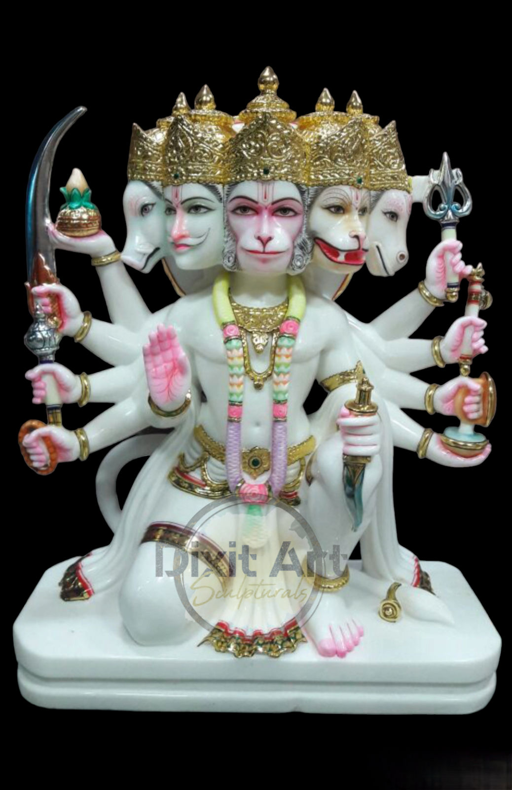 Marble Panchmukhi Hanuman Ji