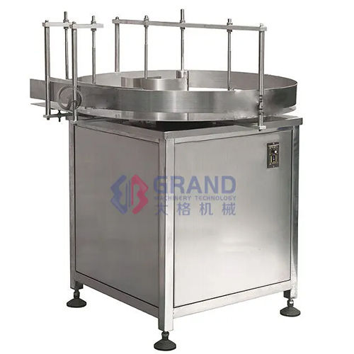 Silver Semi-automatic Bottle Unscrambler Round Bottle Turntable Bottle Sorting Machine