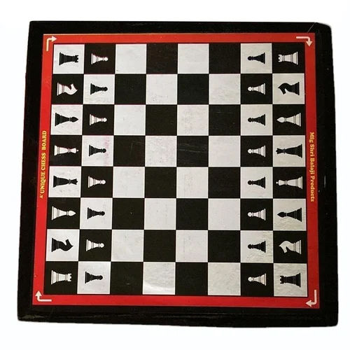 Black And White Wooden Chess Board