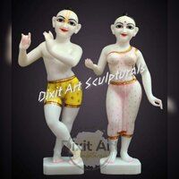 Marble  Iskon Radha Krishna Statue