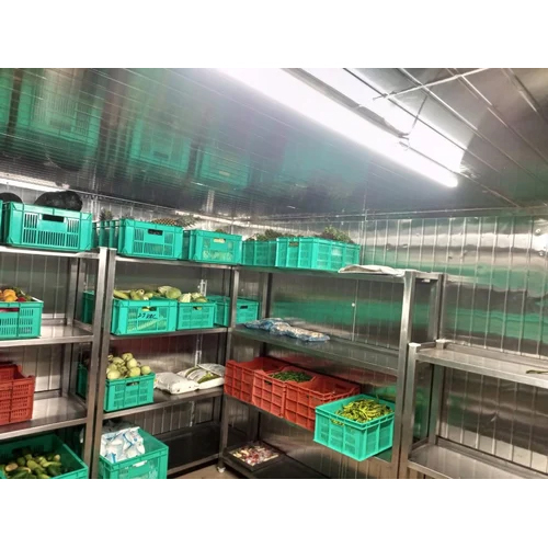 Stainless Steel Cold Storage Rooms Capacity: 5 Ton/Day
