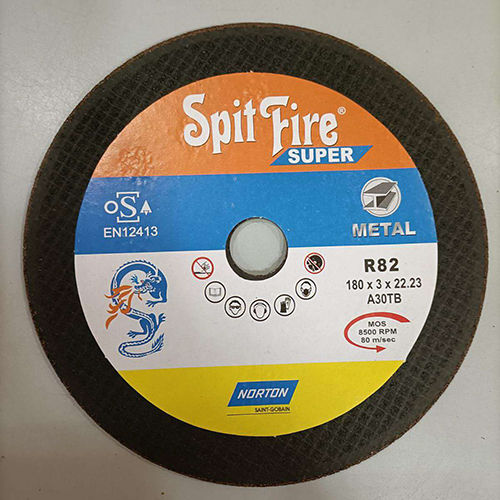 180X3Mm Norton Spitfire Cutting Wheel Hardness: Rigid