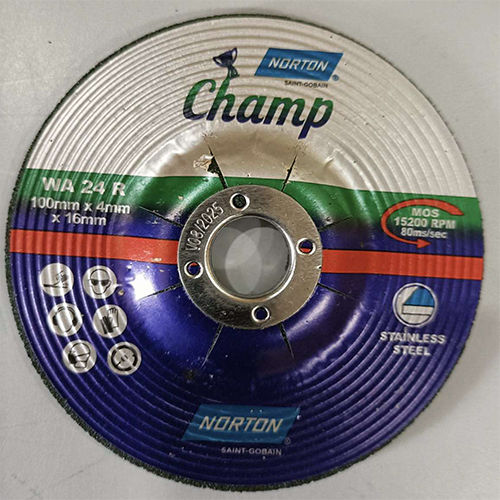 100x4mm Norton Champ Grinding Wheel Hardness: Rigid