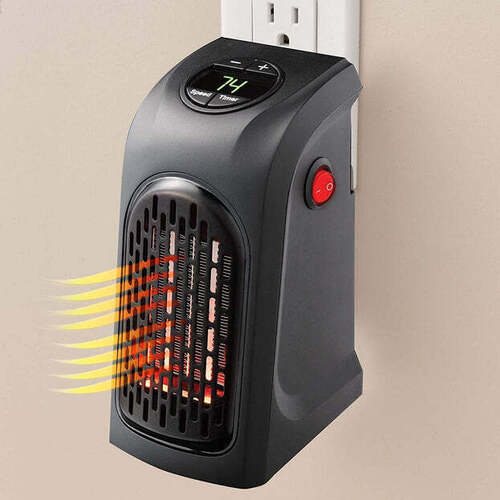 ELECTRIC MINI HANDY HEATER PLUG-IN WALL (400W) 0251