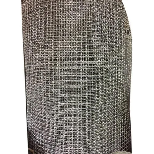 Mild Steel Crimped Wire Mesh - Color: Silver