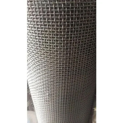 Silver Stainless Steel Crimped Wire Mesh