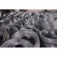 Galvanized Wire - Mild Steel Material, Different Sizes Available - Silver Finish For Industrial Use