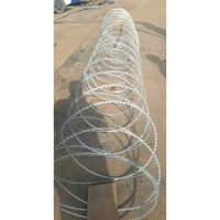 Concertina Razor Coil - Steel Material, Different Sizes Available, Silver Color | Polished Surface Treatment For Industrial Applications