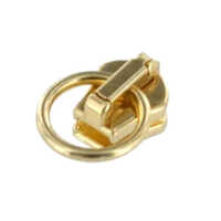 Stylish Zipper Pulls - Brass Material, Various Sizes Available, Golden Color | Polished Finish For Garments And Bags Use