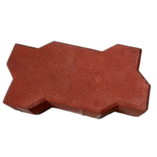 60Mm Red Zig Zag Paver Block - Color: As Per Availability