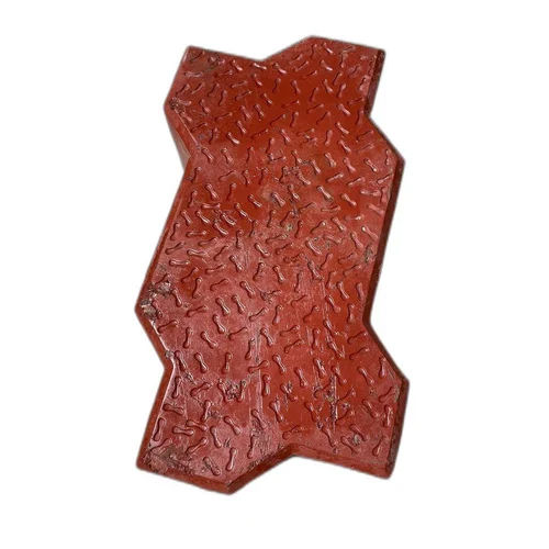 80mm Red Zig Zag Paver Block - Color: As Per Availability