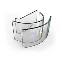Bending Toughened Glass - 10mm Thickness, Transparent Color | Solid Structure, Plain Pattern For Domestic, Commercial & Industrial Use