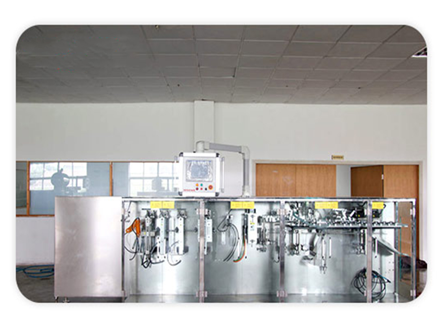 automatic horizontal doypack standup bag form fill seal hffs packing machine food snack candy granular packing machine