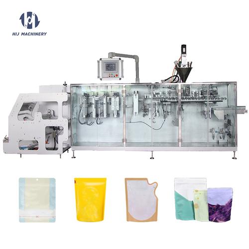Automatic high speed standup pouch doypack form fill seal hffs packing machine candy granular dried fruit snack food packing machine