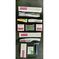 Hotel Guest Amenities Kits - High-grade Plastic, 8 Inches | Organized White Kit With Soap, Shampoo, Toothbrush, Razor & More