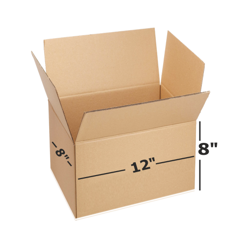 Box Brother 3 Ply Brown Corrugated Box Packing box Size: 12x8x8 Length 12 inch Width 8 inch Height 8 inch Shipping box Courier Box