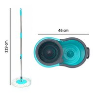 QUICK SPIN MOP PLASTIC SPIN BUCKET FLOOR CLEANING EASY WHEELS AND BIG BUCKET FLOOR CLEANING MOP WITH BUCKET (4941)