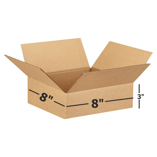 Box Brother 3 Ply Brown Corrugated Box Size: 8x8x3 Length 8 Inch Width 8 Inch Height 3 Inch Shipping Box Courier Box for packing