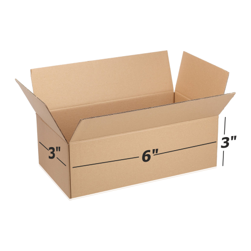 Box Brother 3 Ply Brown Corrugated Cardboard Box Size: 6X3X3 Length 6 inch Width 3 inch Height 3 inch Shipping box Courier Box