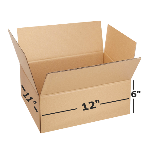 Box Brother 3 Ply brown paper Corrugated Box Packing box Size: 12x11x6 Length 12 inch Width 11 inch Height 6 inch 3Ply Corrugated packing box