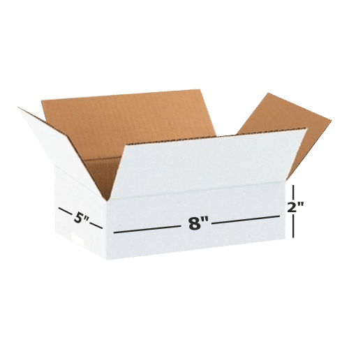 Box Brother 3 Ply White Cardboard Box Size: 8x5x2 Length 8 inch Width 5 inch Height 2 inch 3Ply custom cardboard packing boxes