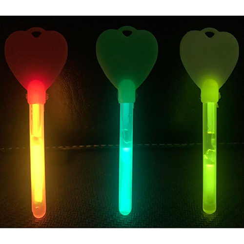 Glow Attachment Heart Pendant For Night Parties