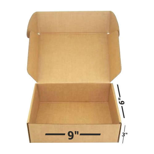 Box Brother 3 Ply Brown Flap box Corrugated Packaging Box Size: 9x6x3 Length 9 inch Width 6 inch Height 3 inch 3Ply Corrugated Packaging Box