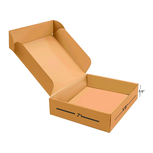 Box Brother 3 Ply Brown Corrugated Packing Box Flap Type Size: 10X7X3.5 Length 10 inch Width 7 inch Height 3.5 inch Shipping box Courier Box
