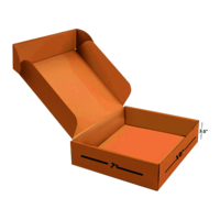 Box Brother 3 Ply Brown Corrugated Packing Box Flap Type Size: 10X7X3.5 Length 10 inch Width 7 inch Height 3.5 inch Shipping box Courier Box