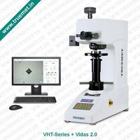Computerized Load Cell Based Vickers Hardness Tester (tht-series With Vidas 2.0) - Dimensions 585x200x630 Mm, Weight 42 Kg, Ac220v Power Supply | 10x Manual Eyepiece, Halogen Illumination, Dual Optical Channels