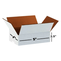 Box Brother 3 Ply White Corrugated Box Size: 5x4x2.5 Length 5 inch Width 4 inch Height 2.5 inch 3Ply custom cardboard packing boxes