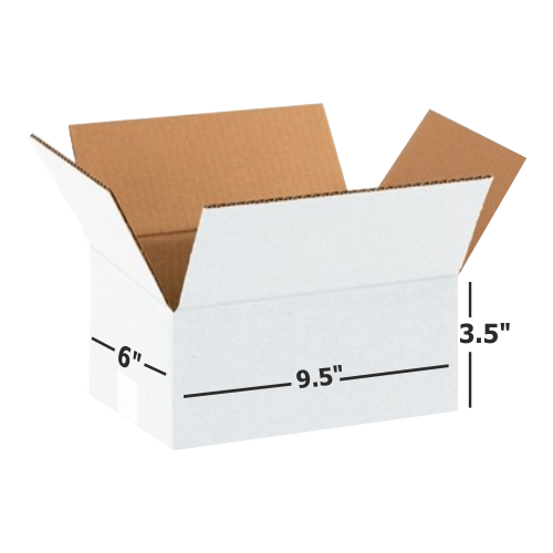 Box Brother 3 Ply White Cardboard Box Size: 9.5x6x3.5 Length 9.5 inch Width 6 inch Height 3.5 inch 3Ply custom cardboard packing boxes