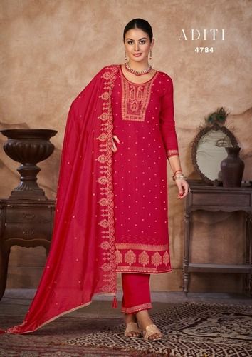 Ladies Designer Punjabi Embroidered Suit