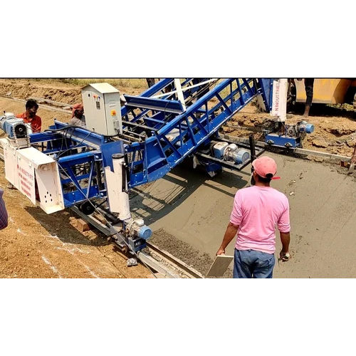 Blue Concrete Canal Paver Machine