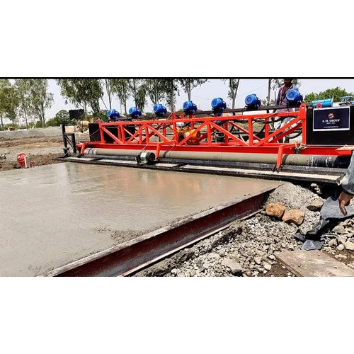 Paver Finisher Machine Road Construction Work